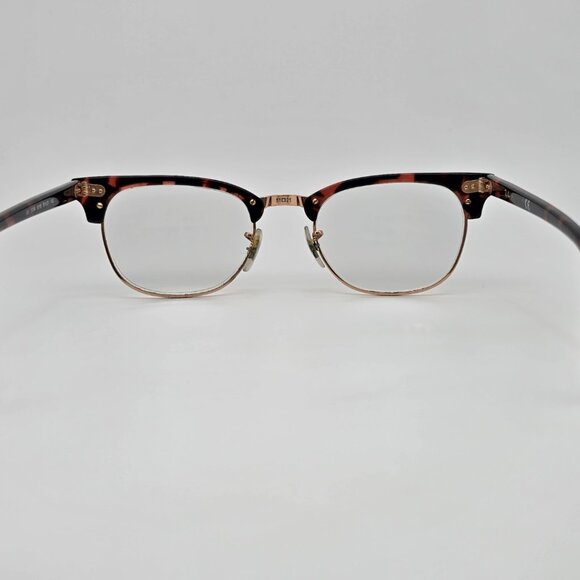 Ray-Ban RB5154 8118 Clubmaster Pink Havana Rose Gold Eyeglasses Frame 51-21-145 - Picture 4 of 12